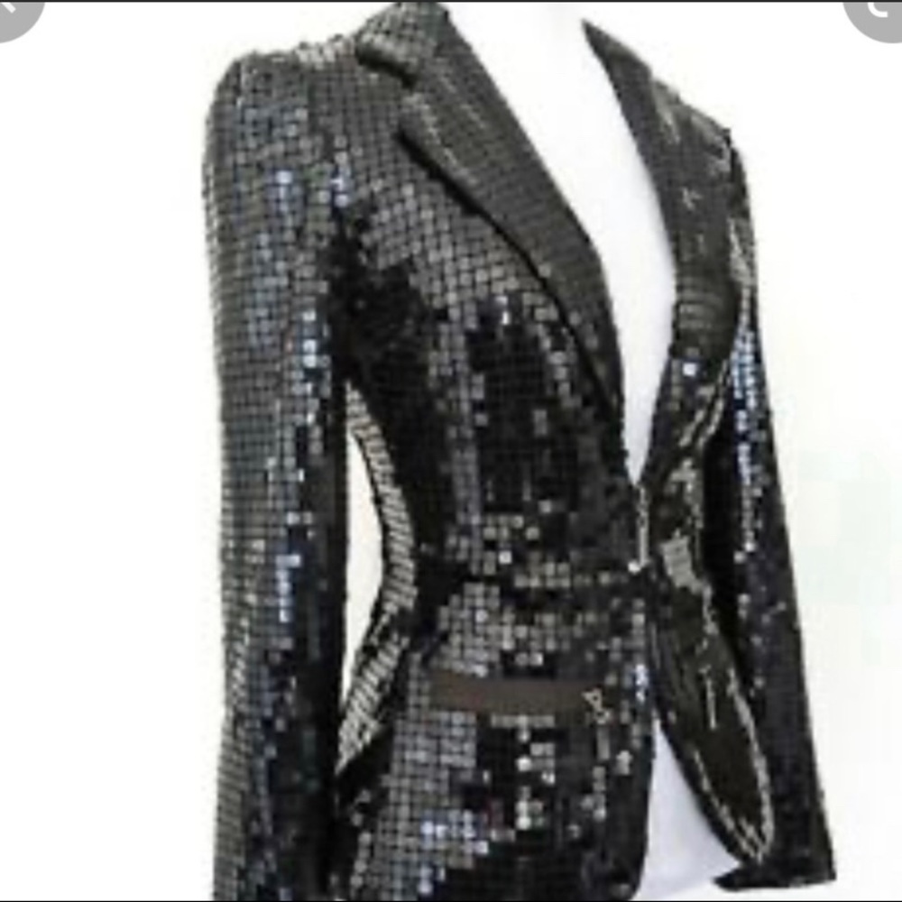 BEBE Sequined Blazer